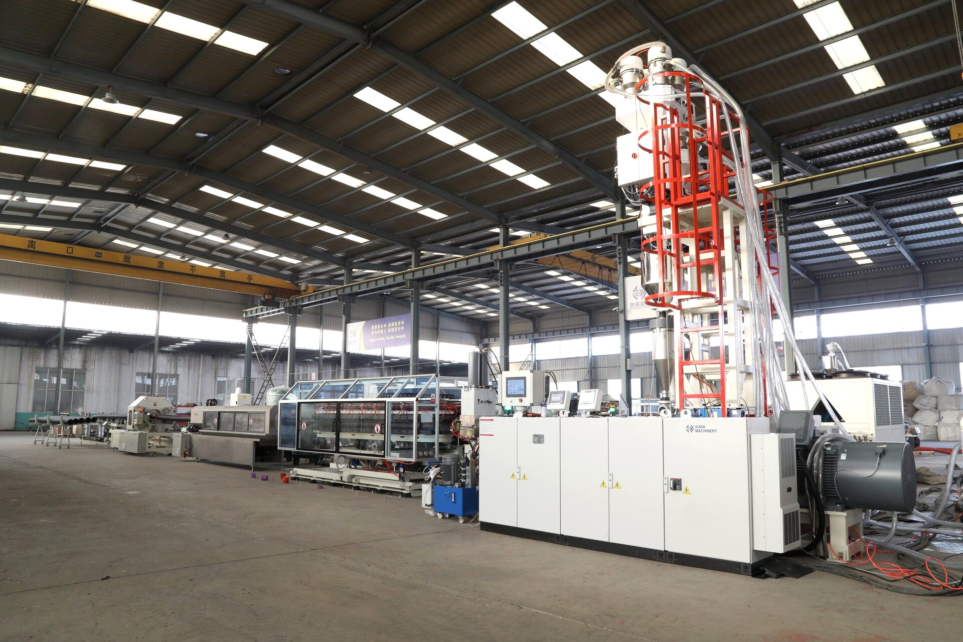 SL300 corrugated pipe production line