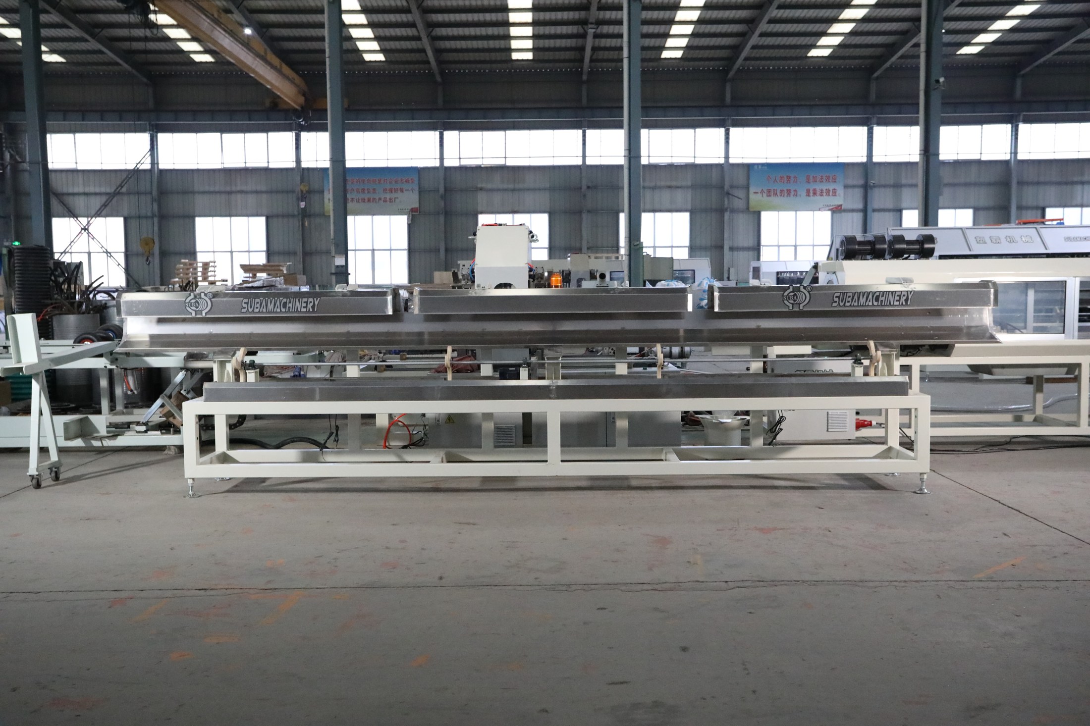 Stacker - Double layer corrugated pipe extrusion line stacker is automatically discharged and equipped with a weighing system - 4