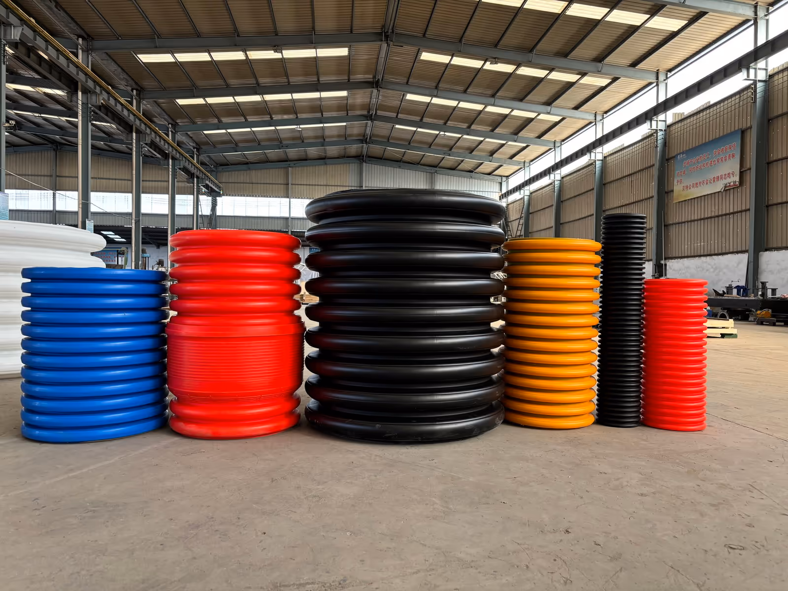 خط إنتاج الأنابيب المموجة SL1000 - خط SL1000 ينتج أنابيب مموجة بجدار مزدوج HDPE/PP ID300مم–ID1000مم بهيكل أفقي وتبريد مائي وبثق للإنتاج عالي السرعة - 7