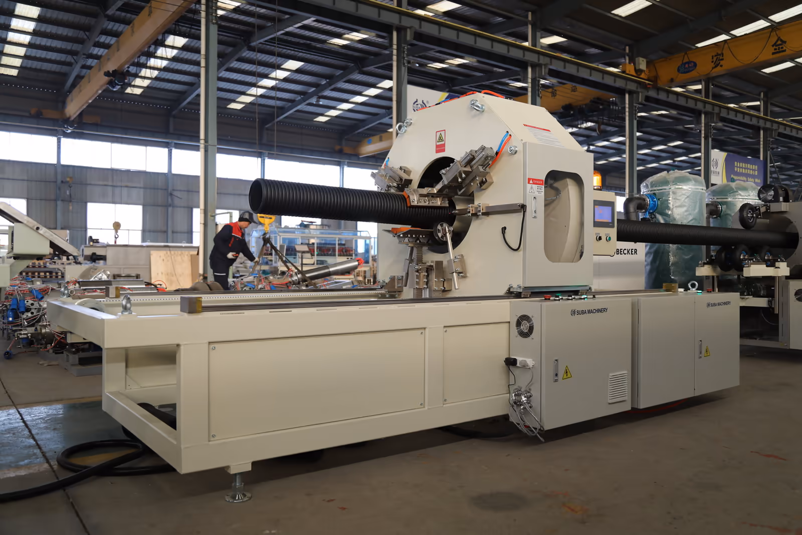 SL300 Corrugated Pipe Extrusion Line - ID100–OD315mm double wall corrugated pipes - 4