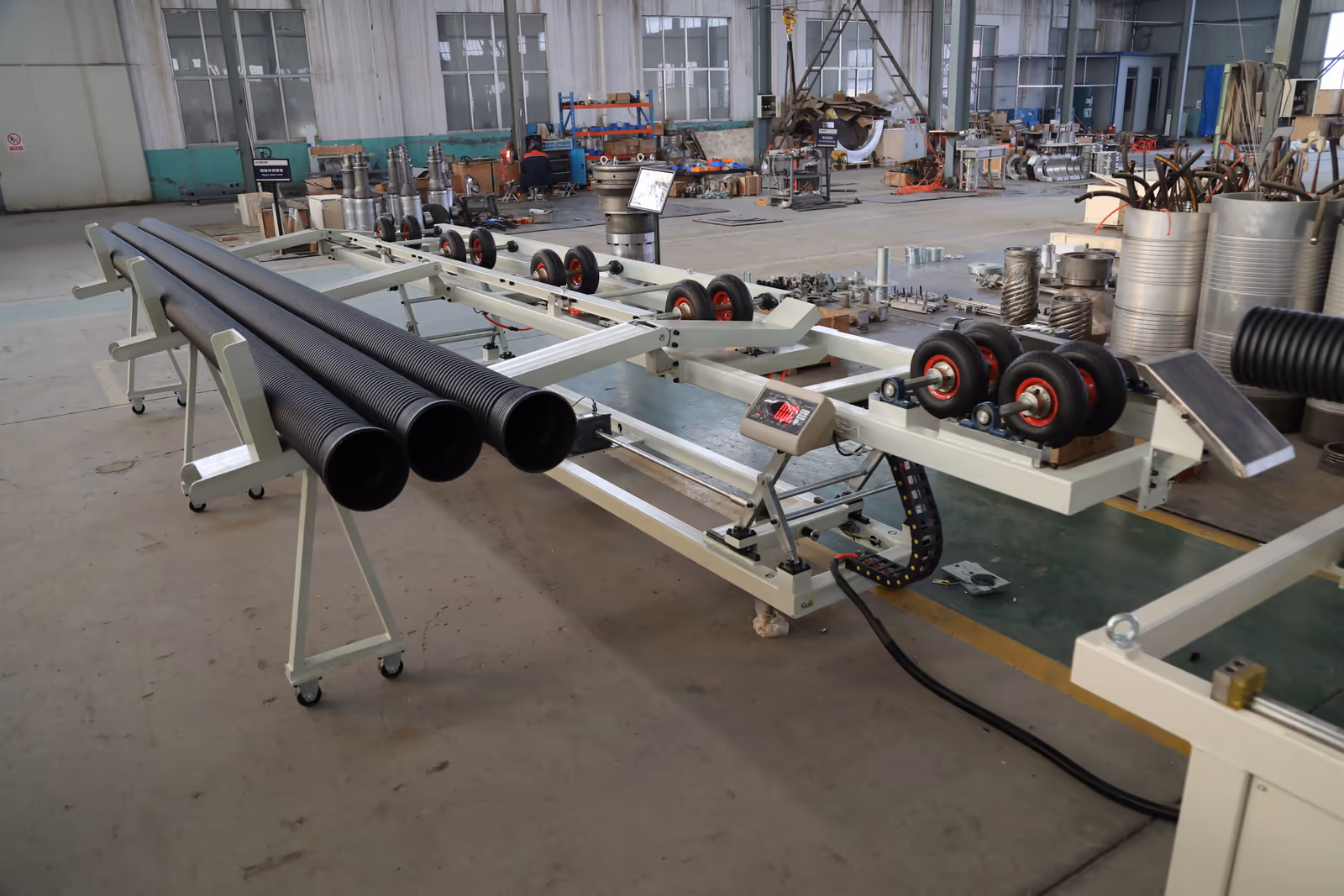 SL300 Corrugated Pipe Extrusion Line - ID100–OD315mm double wall corrugated pipes - 5